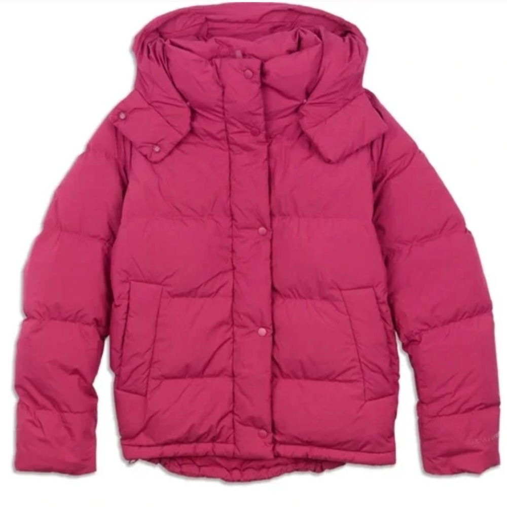 Lululemon wonder puff Jacket in pomegranate